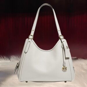 BNIB Authentic Coach Lori Cream Leather Handbag